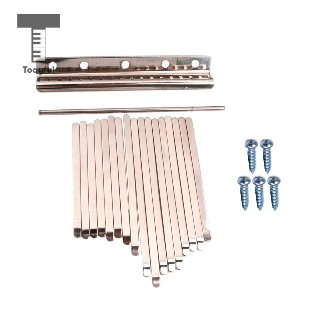 MagiDeal Musical Steel Keys for 17 Note Kalimba African Mbira Thumb Piano Finger Percussion