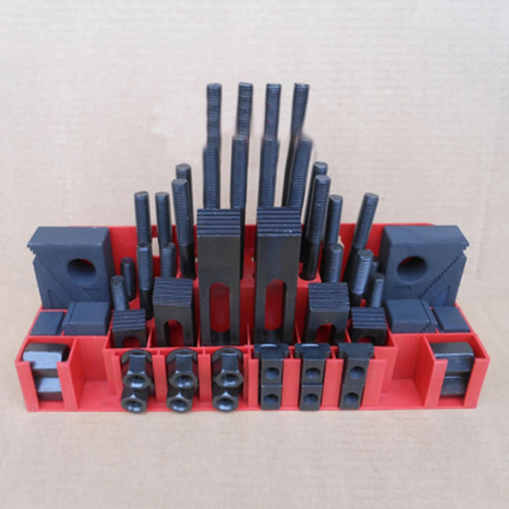 

Metex Milling Machine Clamping Set 58pcs Mill Clamp Kit Vice M12 Universal Fixture Set Pressure Plate