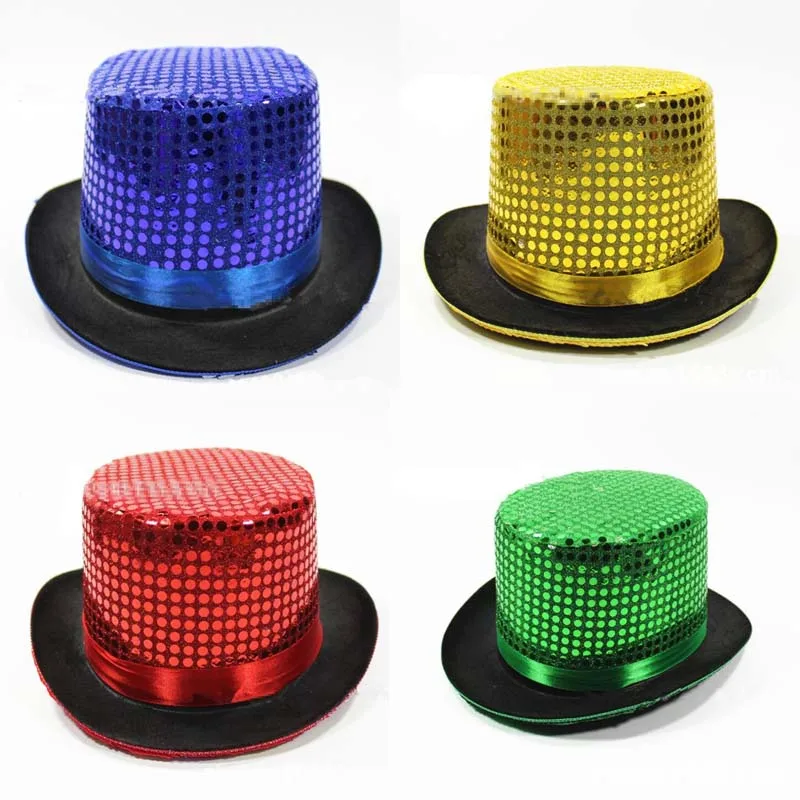 Jazz Hat Paillettes brillantes Led Portable Shining Hat pour la performance  Xinda
