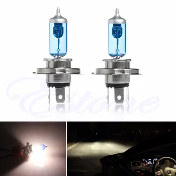 

Car light 2pcs H4 55W Bright White Light Car Headlight Bulbs Bulb Lamp Blue