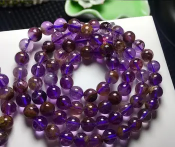 

FREE SHIPPING Natural Super 6mm Seven Melody Stone Beads Bracelet 5mm AAA 3rows fine jewelry