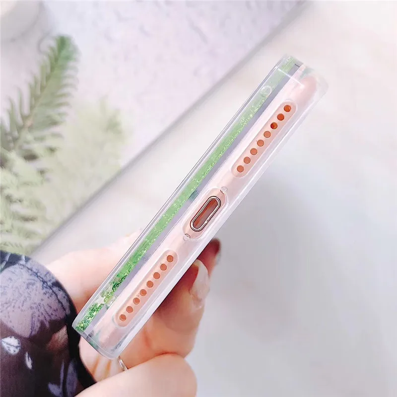 Bling Блеск арбуз авокадо чехол для iPhone X XR XS Max течет жидкость фрукты задняя крышка для iPhone 6 7 8 S плюс Bling Блеск арбуз авокадо чехол для iPhone X XR XS Max течет жидкость фрукты задняя крышка для iPhone 6 7 8 S плюс