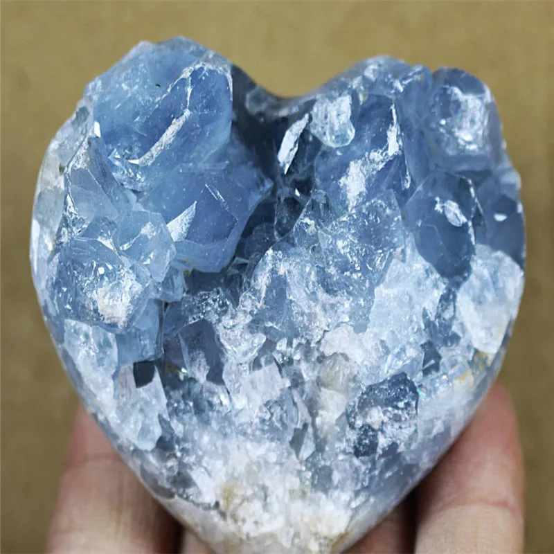 

Rare Top Grade Gorgeous Sky Blue Celestite Geode Rough Reiki Crystal