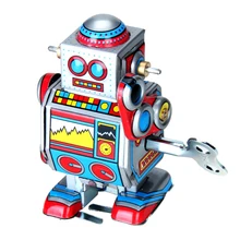 Generic Vintage Retro Multicolour Mechanical Robot Tin Toy Collection Gift