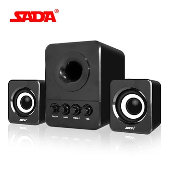 

SADA D-203 Combination Speaker USB 2.1 Wired Mini Portable Computer Speaker for Desktop Computer Mobile Phone Notebook