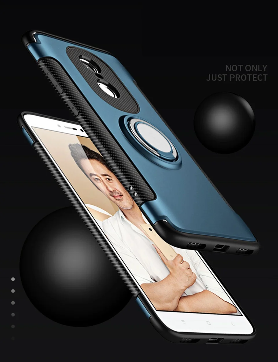 for Xiomi Cases Xiaomi Redmi 5 Plus Case Ring Coque Cover for Xiaomi Redmi Note 4x 4a 3s 3 4 pro 5a prime Mi 6 A1 Mix 2 2s Case (1)