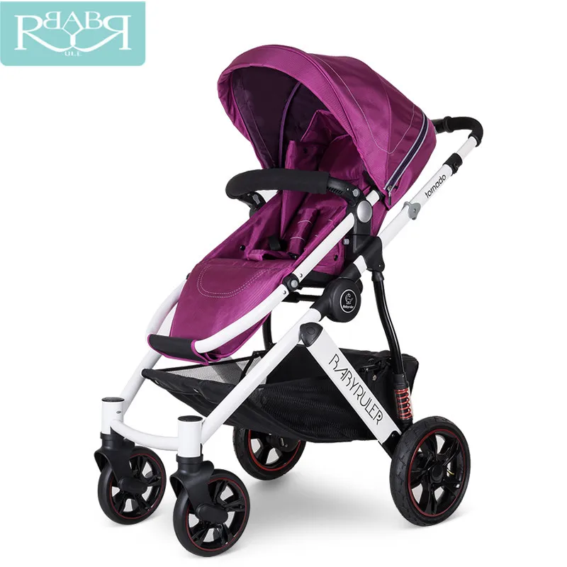 

Folding Baby Stroller For dolls Baby Carriage For Newborns High View Pram