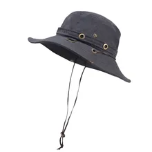 Летняя Солнцезащитная шляпа ведро для мужчин и женщин Boonie шляпа с горлышком открытый большой широкополый Туризм рыболовная сетка дышащая