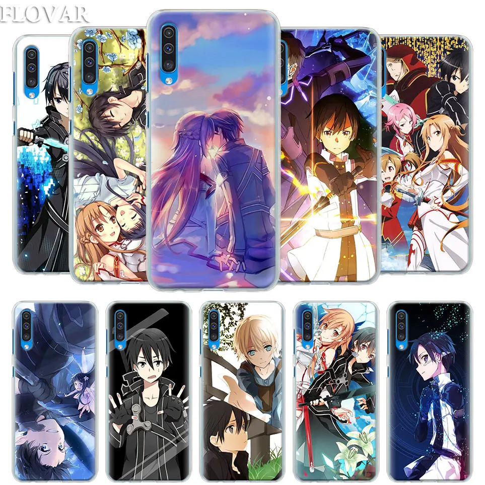 

Sword Art Online SAO Anime Case Cover for Samsung Galaxy A30 A40 A50 A70 A6 A8 Plus A7 A9 2018 M30 Phone Case Coque