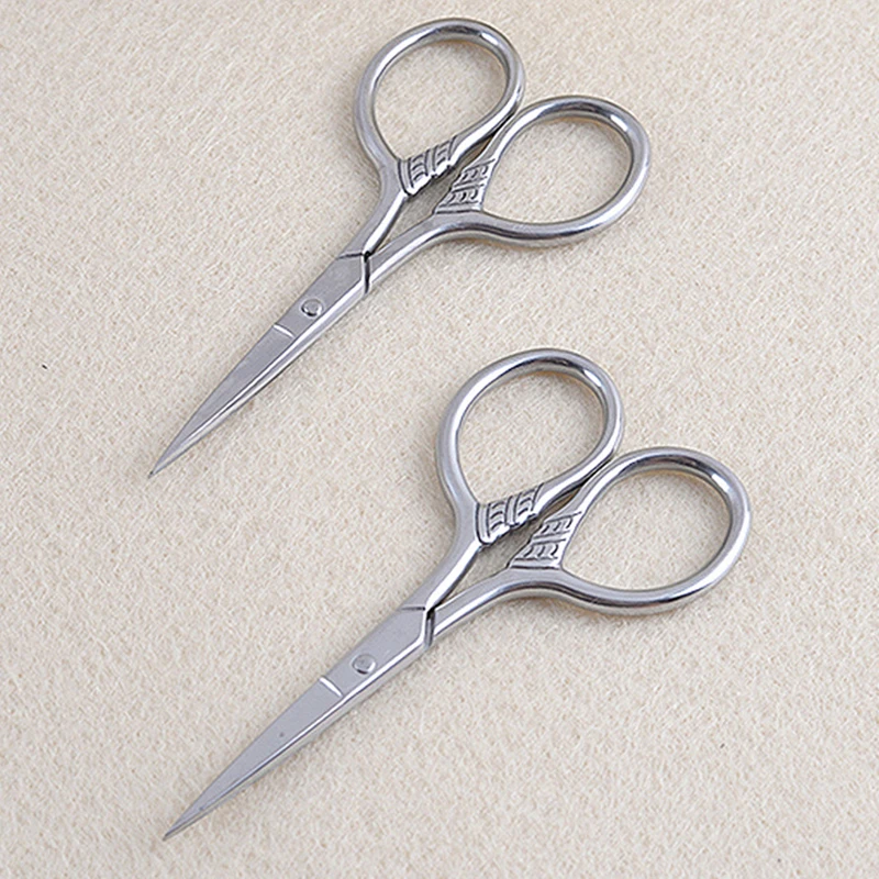 Mayitr Beard Mustache Hair Shaver Scissor Stainless Steel Mustache Moustache Trimming Shear for Men Facial Beard Scissor