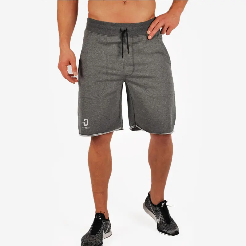 

Men Gym Fitness cotton shorts Run jogging sports Fitness bodybuilding Calf-Length Sweatpants male profession workout short pants