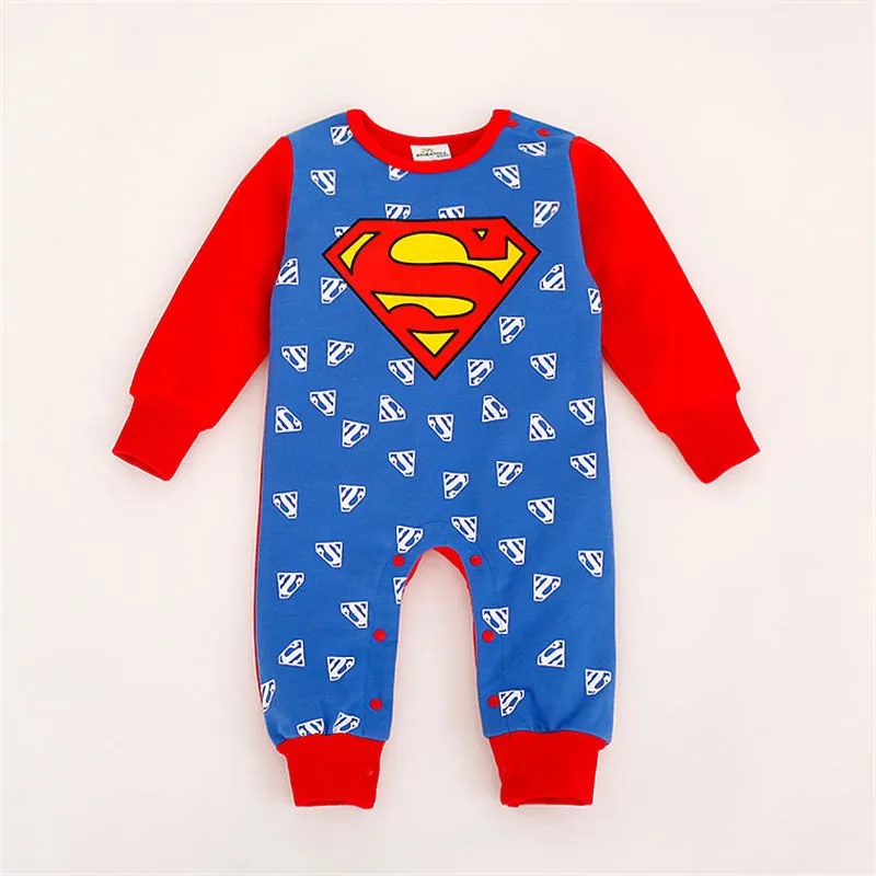 Стиль; Комбинезон для маленьких мальчиков; Одежда для новорожденных; милый стиль; Супермен; Бэтмен; Человек-паук; Капитан Америка; Bebe; 1 предмет; HB032