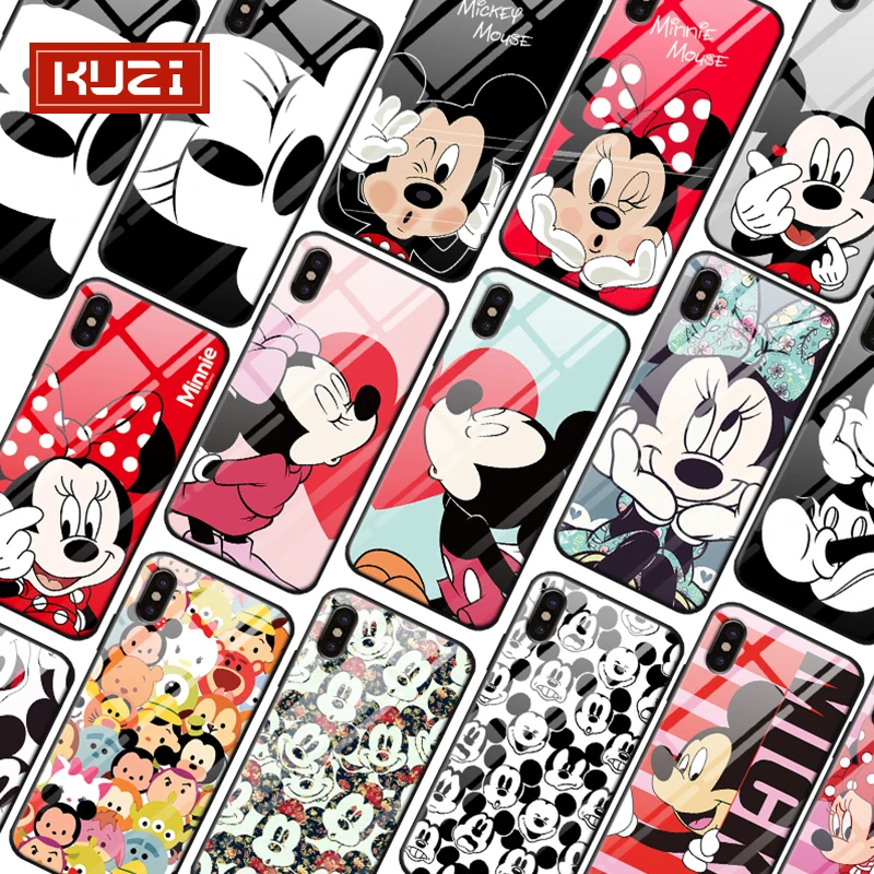 

KUZI Mickey Phone Bag Case on For iphone XS Case Soft TPU Back Cover For iphone XS Half Wrapped Case Phone Bag Case