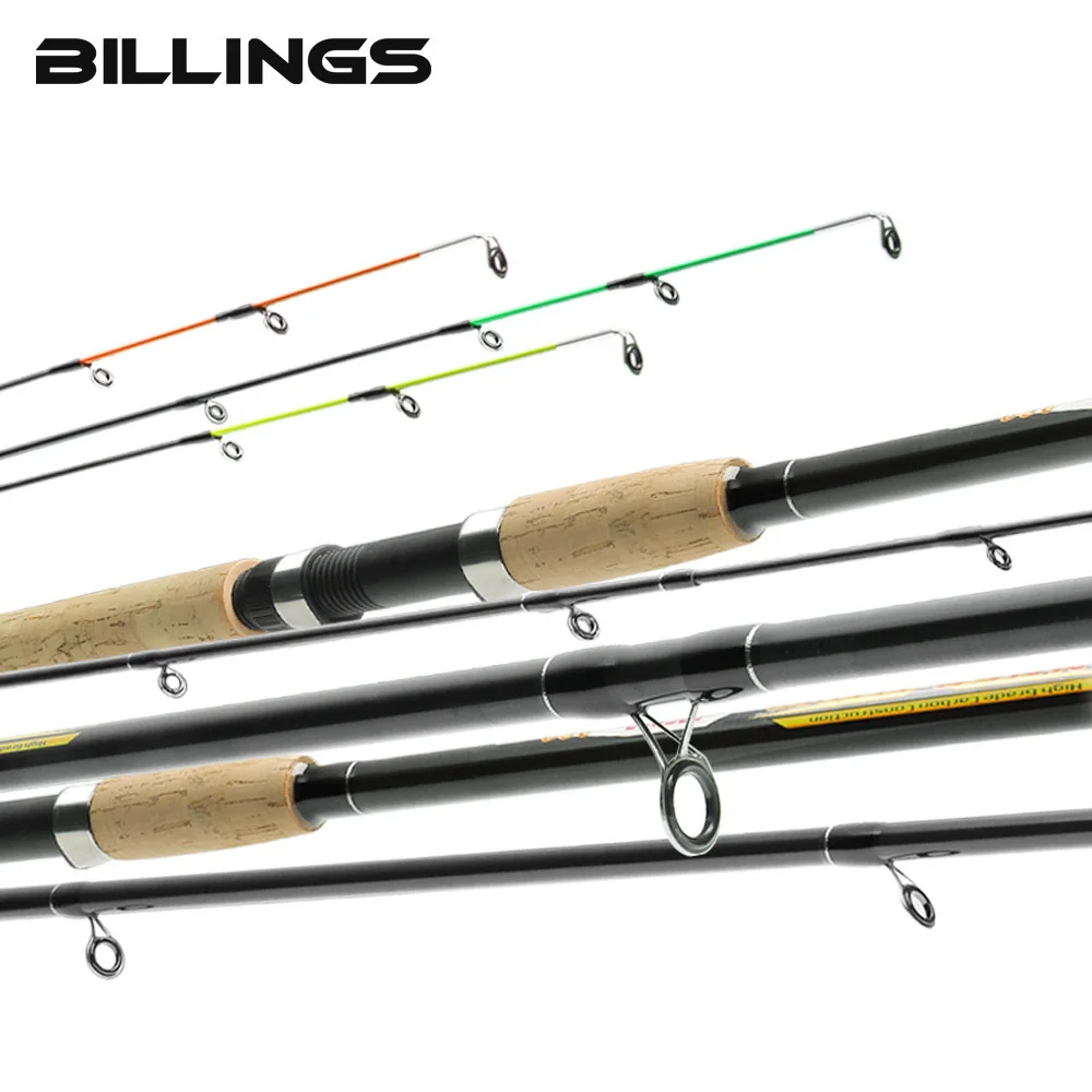 Billings Feeder Rod 4 Sections High Carbon Super Power Fishing Rod CW60-230g L M H 3.6M 3.9M Wooden Handle Feeder Fishing Rod
