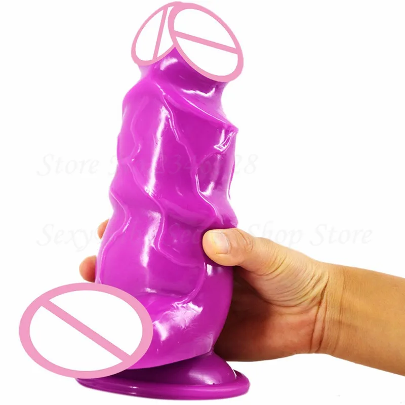 Huge Dildo With Suction Cup Big Fake Dildo Realistic Penis Ribbed Stimulate Anal Dildo Adult Sex Toys For Women Masturbation Huge Dildo With Suction Cup Big Fake Dildo Realistic Penis Ribbed Stimulate Anal Dildo Adult Sex Toys For Women Masturbation