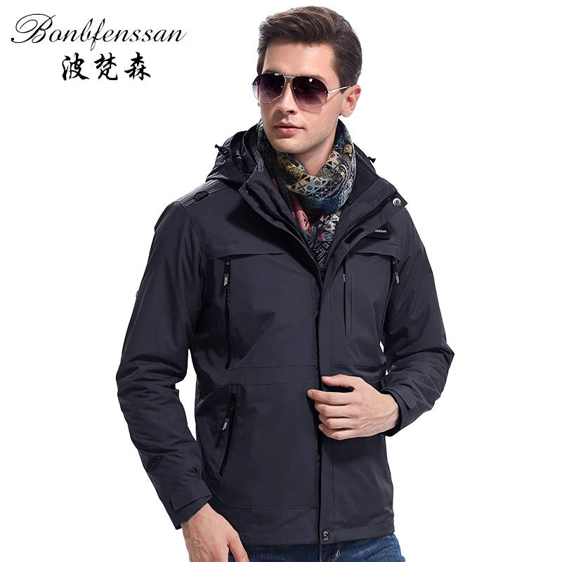 Mannen 3 in 1 Outdoor Jas Hooded Winddicht Waterdichte Thermische Outdoor Kamperen Trekking Jas Klimmen Wandelen Jassen 8730A Mannen 3 in 1 Outdoor Jas Hooded Winddicht Waterdichte Thermische Outdoor Kamperen Trekking Jas Klimmen Wandelen Jassen 8730A