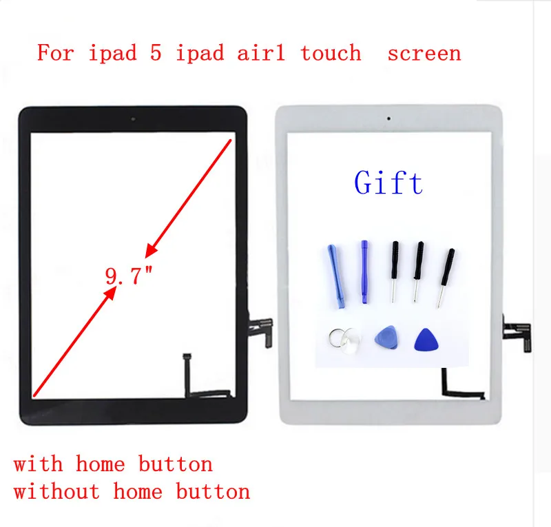 

STARDE Replacement Touch screen For ipad 5 ipad air1 A1474 A1475 A1476 Touch Screen Digitizerr Sense with free Tools 9.7