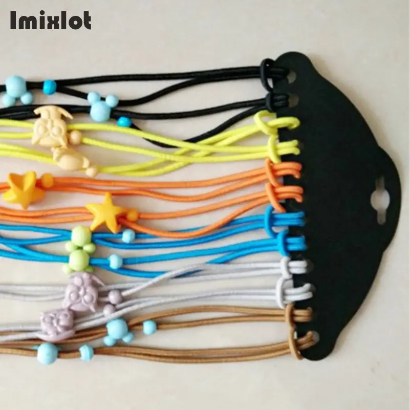 Imixlot, 12 шт./лот, разноцветные эластичные очки, шнур банджи, солнцезащитные очки для детей, шнурок для очков, ремешок на шею