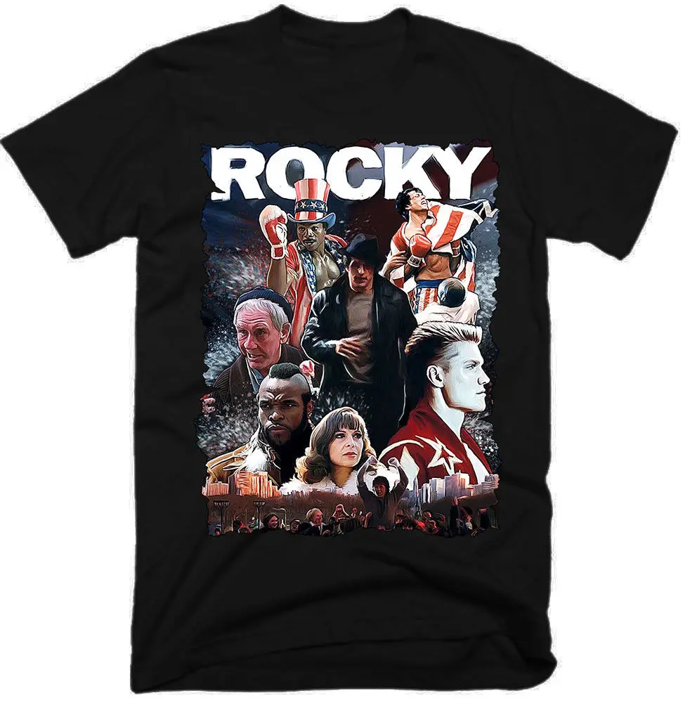 

Rocky Movie Mens Tee Shirt Japanese Streetwear Tshirt Designer Tshirts 100% Cotton T-Shirts Xxxxl