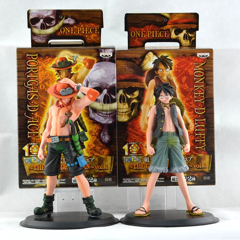 

Anime One Piece 16cm 2pcs/set 2 Years Later Luffy VS Ace with Box PVC Action Figure Toys Dolls