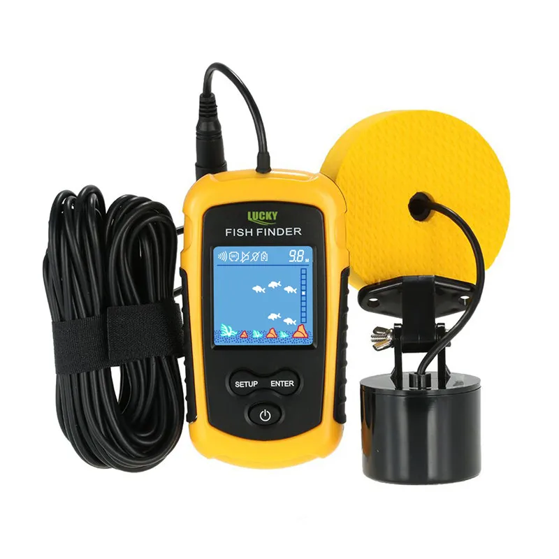 LUCKY FFC1108-1 Портативный Sonar ЖК-дисплей Рыболокаторы сигнализации 100 м рыболовные приманки эхолот Рыбалка finder