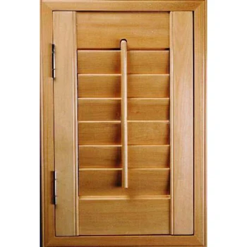 

Classic Wood Window Blinds Indoor 100% Basswood Plantation Shutters With Standard Tilt Bar Limited Sales Shading Customizable