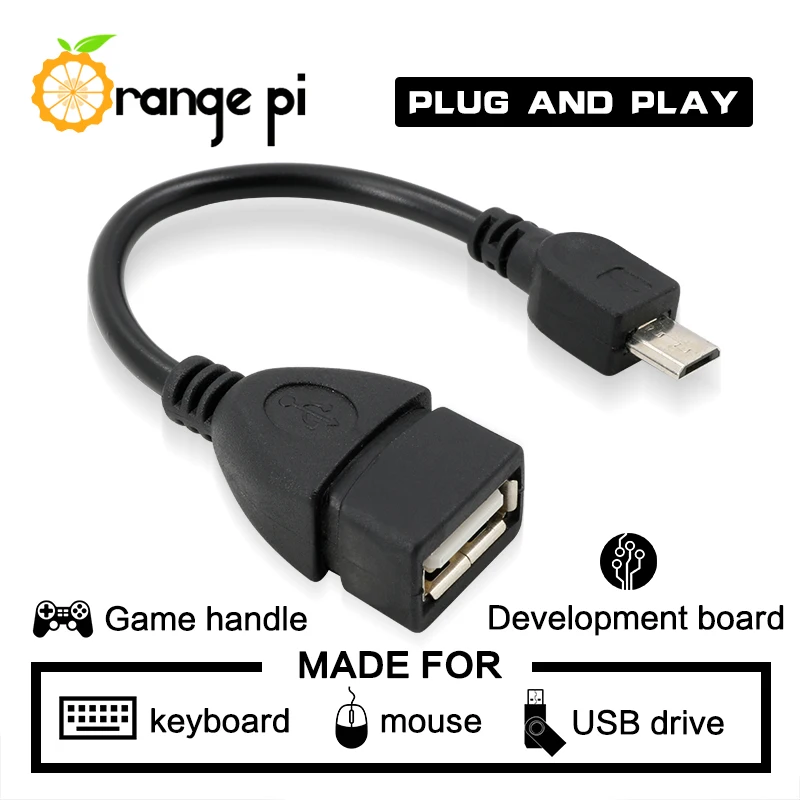

Orange Pi OTG Cable,Micro USB Converter, USB OTG Cable adapter for Orange Pi