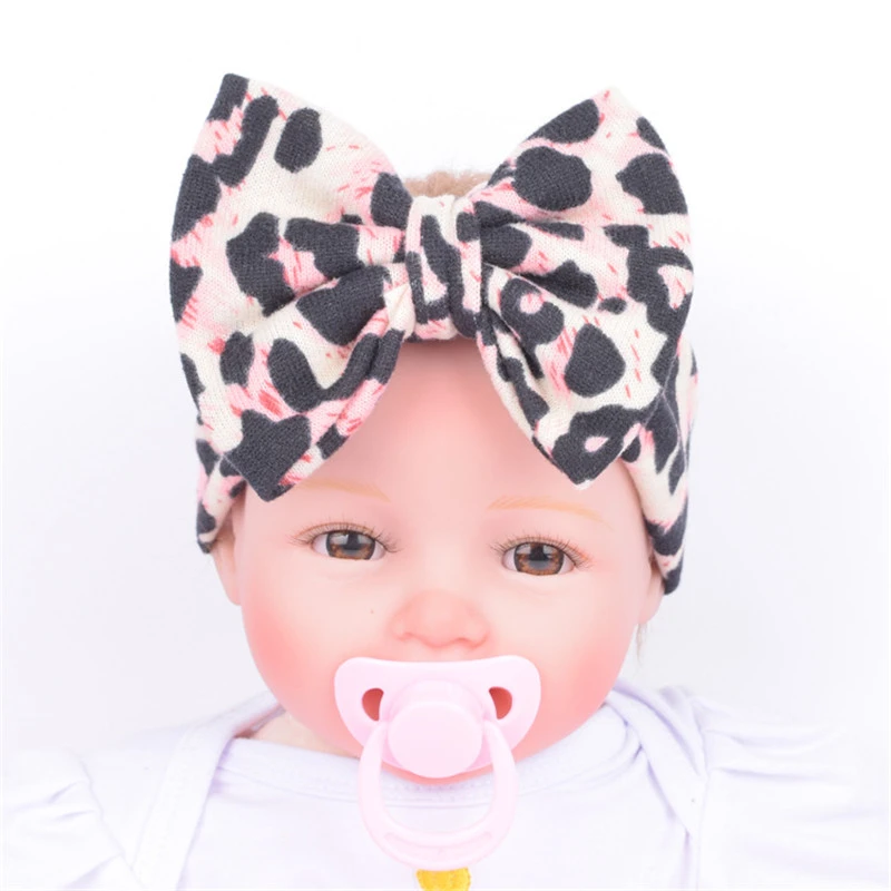 leopard print baby headband