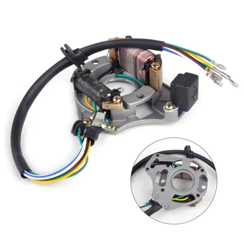 

beler New 2 Coil Ignition Stator Magneto Plate for Chinese 50cc 110cc 125cc ATV Quad TaoTao Buyang Coolsport Kazuma Sunl ROKETA