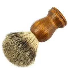 Zy Для мужчин сначала Класс барсук волос Кисточки для бритья брить бороду Мыло Бритвы Кисточки натурального дерева ручка