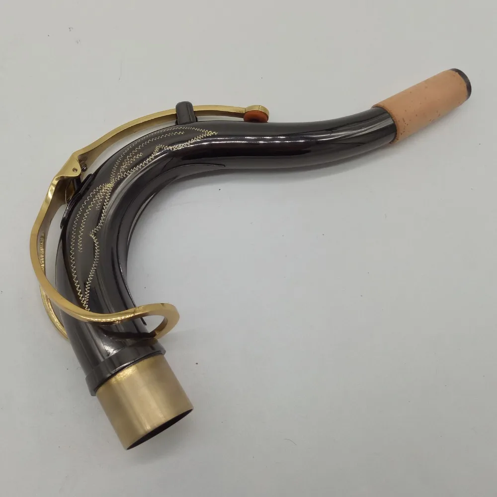 

Brand New Professional Instrument Tenor Saxophone Neck Brass Black lacquer Sax Custom Neck Tenor Saxophone Tudel