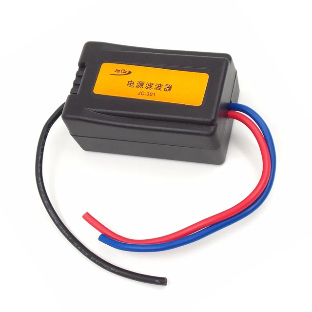 Special Offers Eliminate the interference noise power Audio power filter Filtering the noise 12V Motorcycles Car