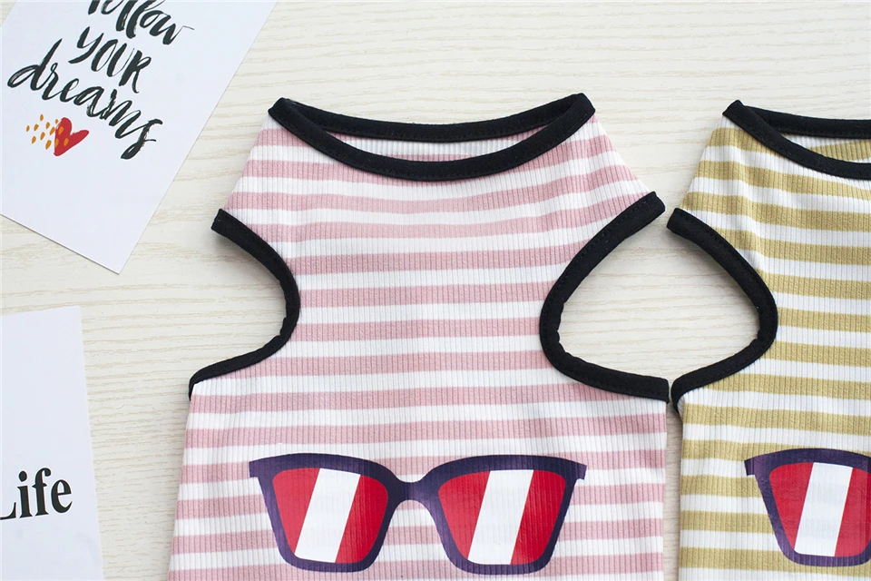 Summer Dog Clothes Clothing for Dogs Chihuahua S M L XL XXL Pet Clothes Vest T Shirt for Small Dog Costume Eye Beard Pattern (3)