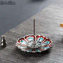 Китайский дзен буддийская металлическая горелка для благовоний креативный Лотос металлический прочный Арома подставка для ароматических палочек портативный ценитель