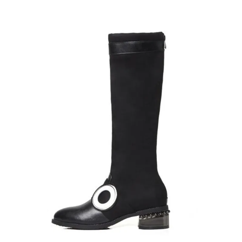 Britannique Femmes 48 Garder Cachemire Mince Automne Et Personnalité Sexy Style Au Nouveau 1 Size34 Chaud De Mode Bottes Hiver Jambe Noir qB4TxHBY