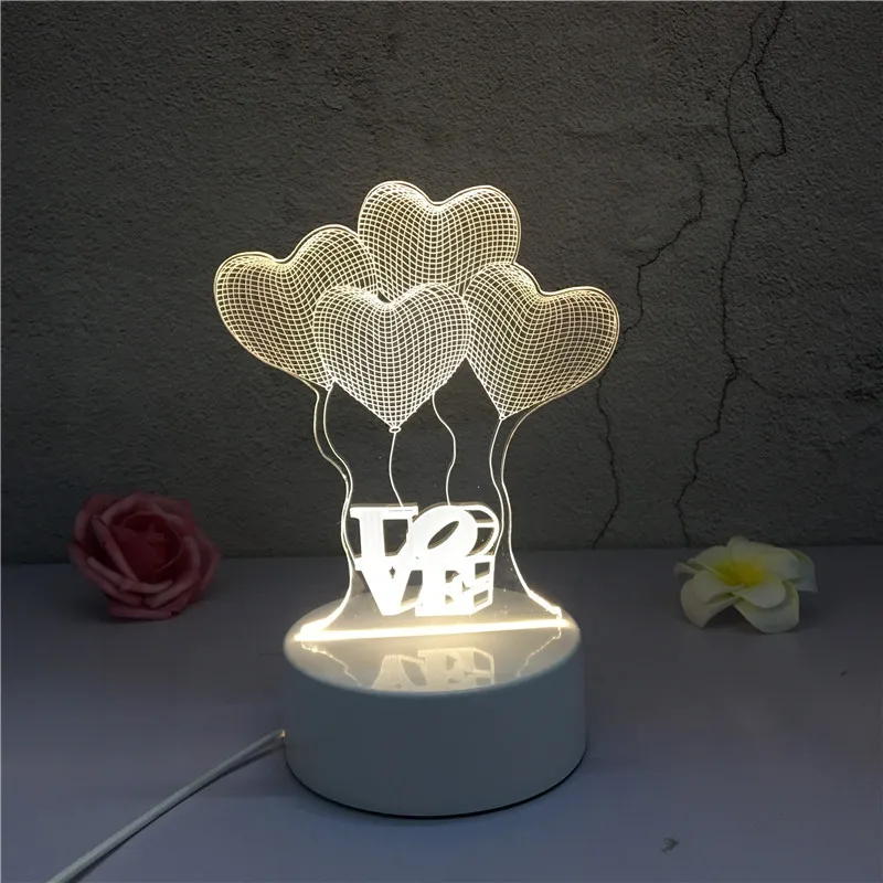  SOLOLANDOR 3D LED Lamp Creative 3D LED Night Lights Novelty Illusion Night Lamp 3D Illusion Table L - 33034736389
