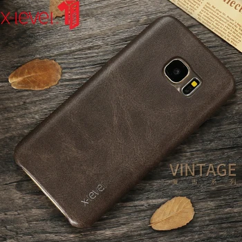 

X-Level Leather Case For Samsung Galaxy S7 S8 Original PU Ultra Slim Full Protective Back Cover Case For Samsung S7 Edge S8 Plus