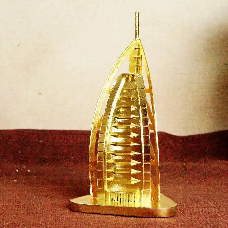 

3 colors available Retro World Famous Building Model, Burj Al Arab, Replica, Metal Crafts SM53