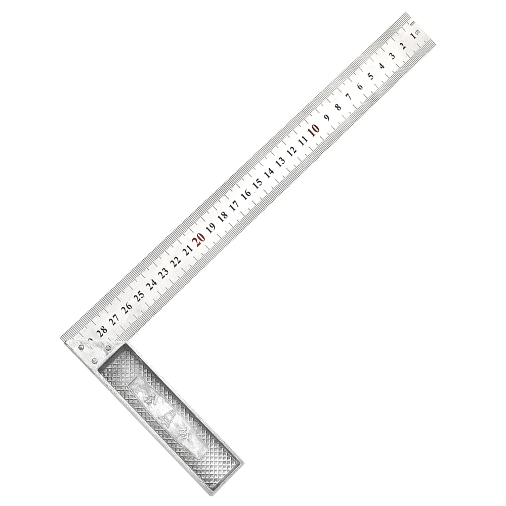 DIYWORK 30CM 90 Degrees Metal Steel Engineers Try Square Set Wood Measuring Tool Measurement Instrument Right Angle Ruler