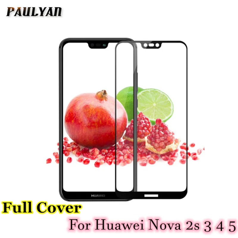 Защитное стекло для huawei nova 3 5i полное покрытие протектор экрана закаленное 2 s 4