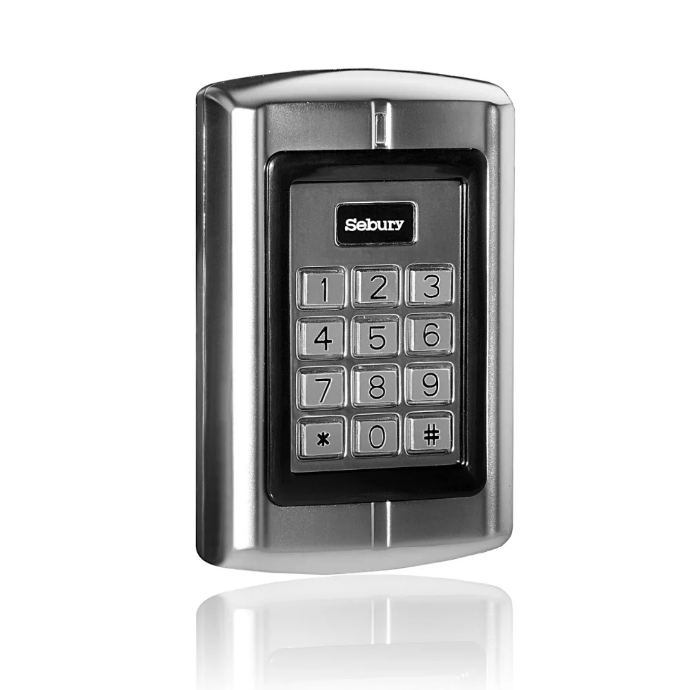 Sebury BC-2000 125 кГц RFID EM пропуск металлическая автономная клавиатура управления доступом с Брелоки для ключей с бирками Sebury BC-2000 125 кГц RFID EM пропуск металлическая автономная клавиатура управления доступом с Брелоки для ключей с бирками