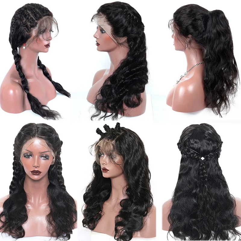 360-Lace-Frontal-Wig-Pre-Plucked-With-Baby-Hair-150-Density-Brazilian-Body-Wave-Lace-Front