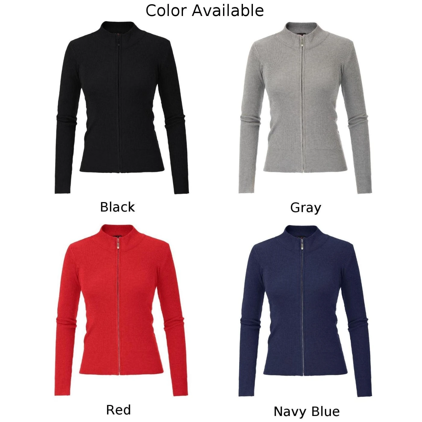 Very best  Cardigan Sweater Autumn Coat Casual Solid Crew Neck Zipper Spring Leisure Stand Collar Women Ladies