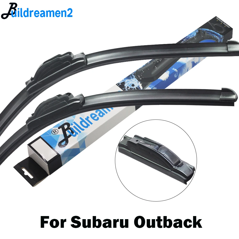 

Buildreamen2 For Subaru Outback Car Wiper Blade Rubber Front Windscreen Wiper Accessories Fit Hook Arms 1996-2018