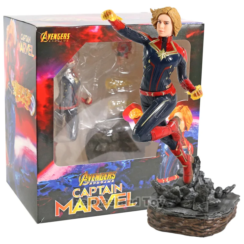 

Avengers Endgame Captain Marvel Carol Danvers PVC Statue Figure Collectible Model Toy
