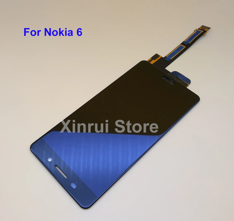 LCD For Nokia 6 Black Color With Touch Glass Digitizer Assembly Display