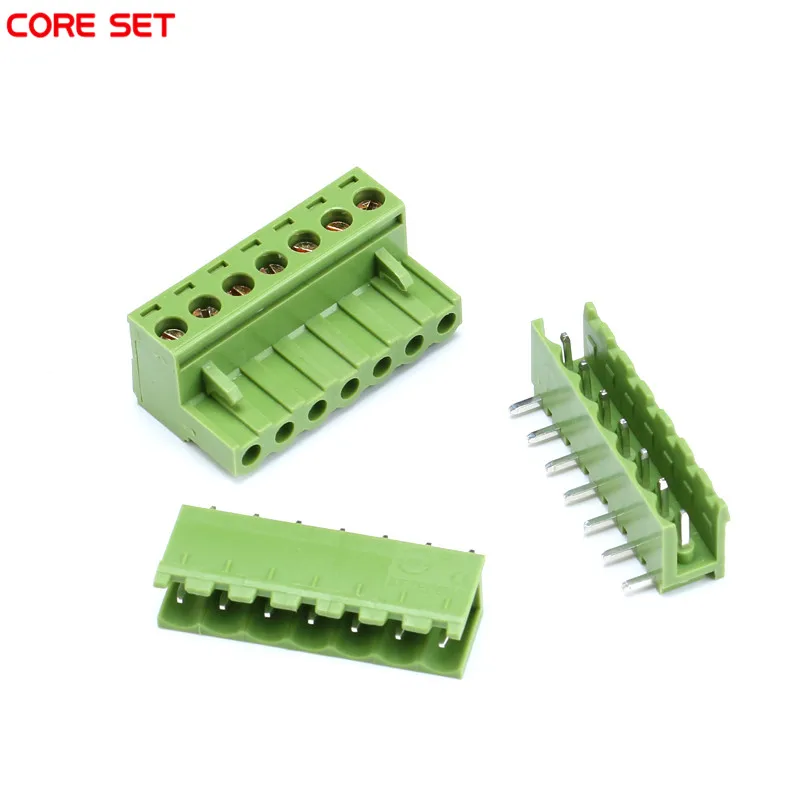5sets 2P 3P 4P 5P 6P 7P 8P 9P 10P KF2EDGK Kit 300V 10A Pluggable Terminal