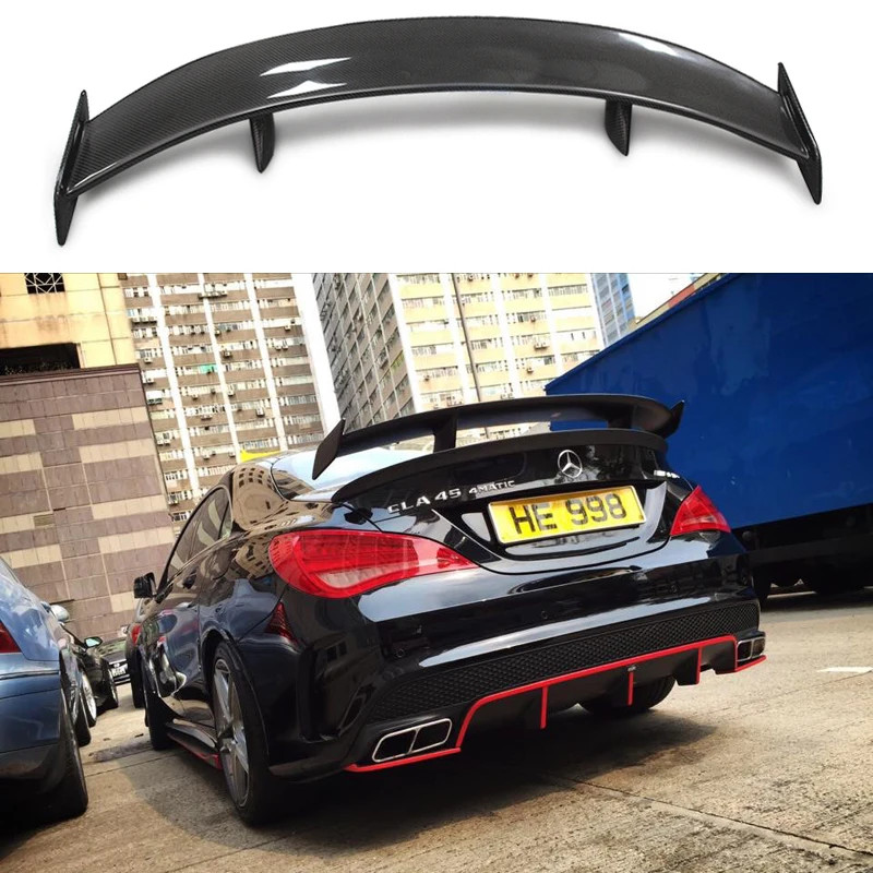 

GT Spoiler Wing Lid For Mercedes - Benz CLA CLASS W117 CLA45 Carbon Fiber Rear Trunk Spoiler 2013 2014 2015 2016