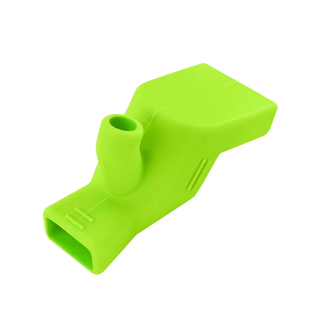 1 шт. высокоэластичный силиконовый удлинитель водяного крана для раковины, устройство для мытья детей, расширители для смесителя для ванной, кухни, руководство для крана для раковины - Цвет: Green