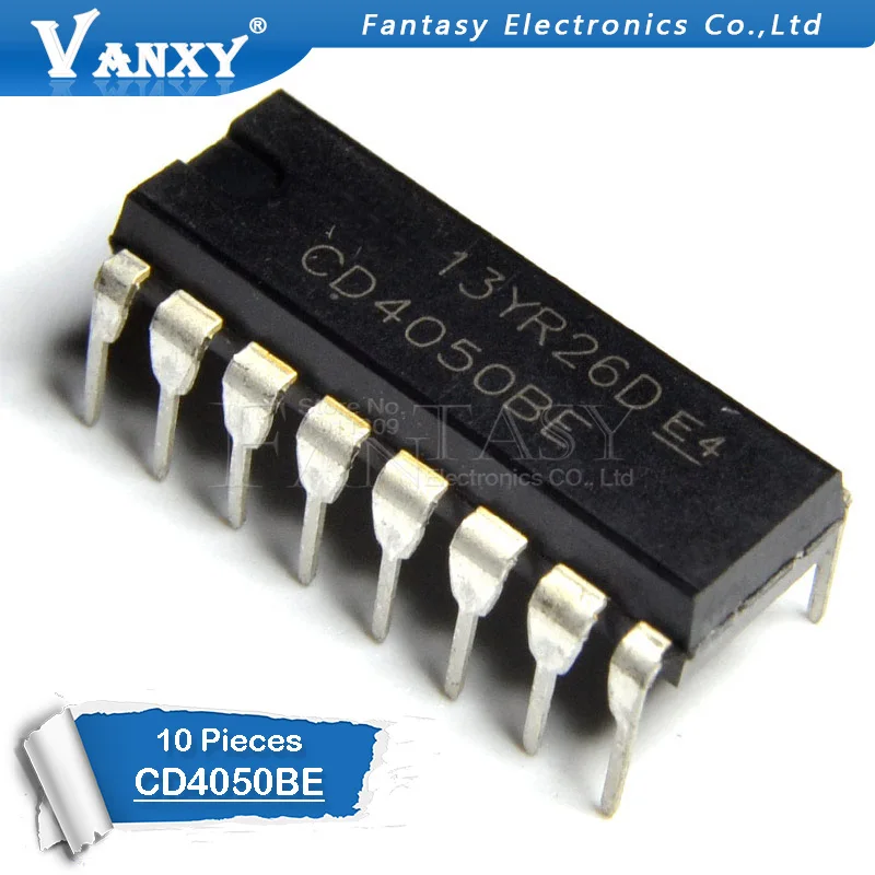 10PCS CD4050BE DIP16 CD4050 DIP 4050BE DIP-16 new and original IC